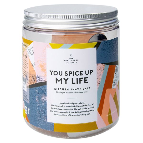 The Gift Label - You Spice Up My Life Kitchen Shave Salt